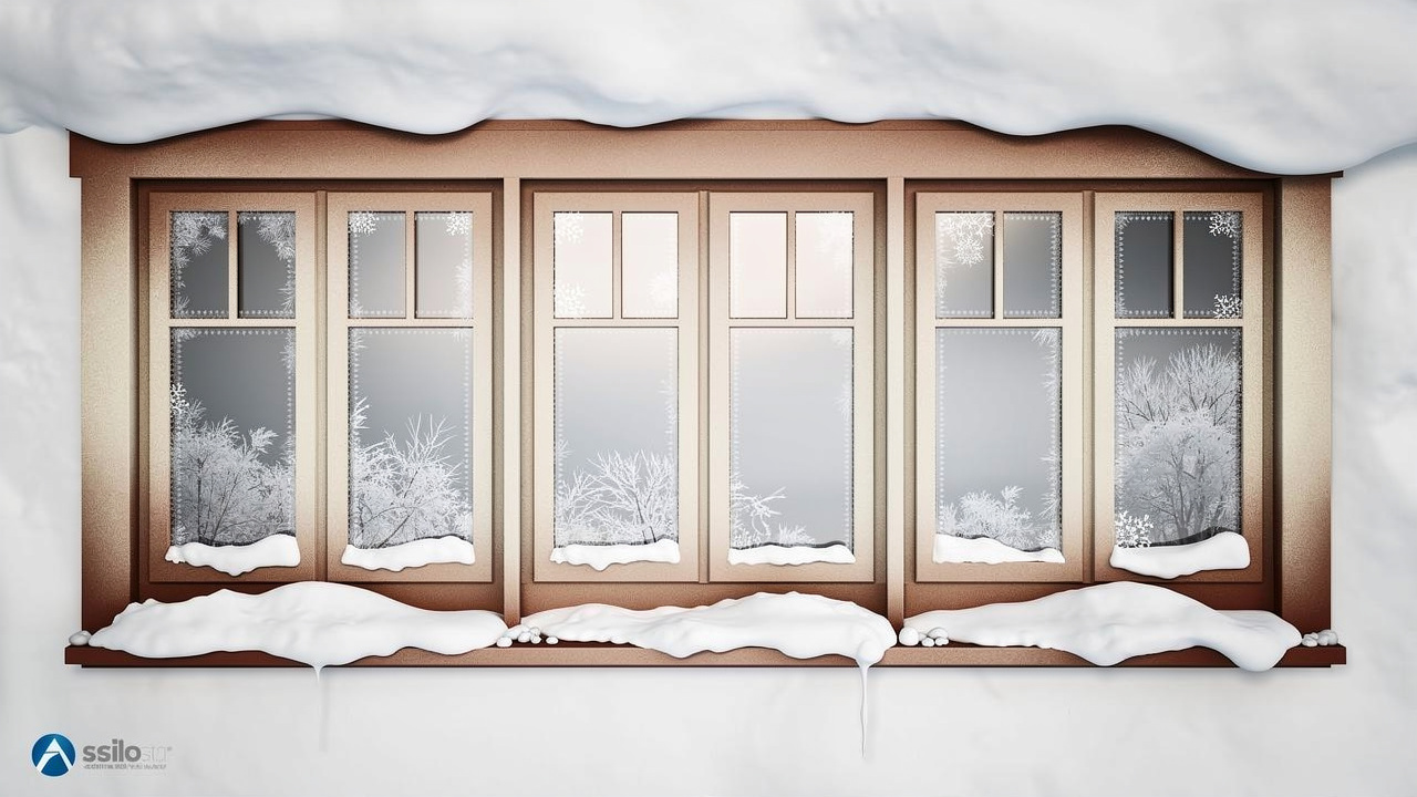 Thermal imaging showing energy efficiency differences between window types