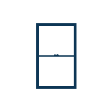 Animation showing how a double-hung window opens